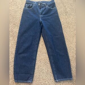 Premium Levi's Barrel crop Dark Blue Jeans— Levi's® Made & Crafted®